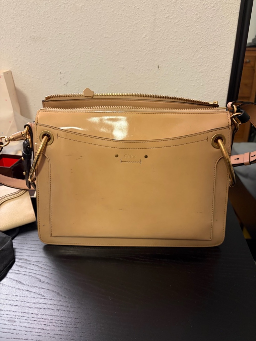 Chloe Leather Roy Crossbody Bag